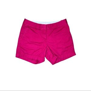 J. Crew Hot Pink Chino Shorts Size 2